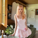 Rose Island Rose Petal Ballet Mini Dress
