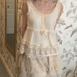 Rose Candy Summer Rose Cottage Princess Lace Cami and Mini Shawl Set