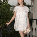 MineBeThyVers Angel In My Garden Babydoll Floral Mini Dress