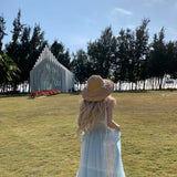 [Maßgeschneidert] Im Blumenfeld Cottage Handgemachtes Baumwollkleid