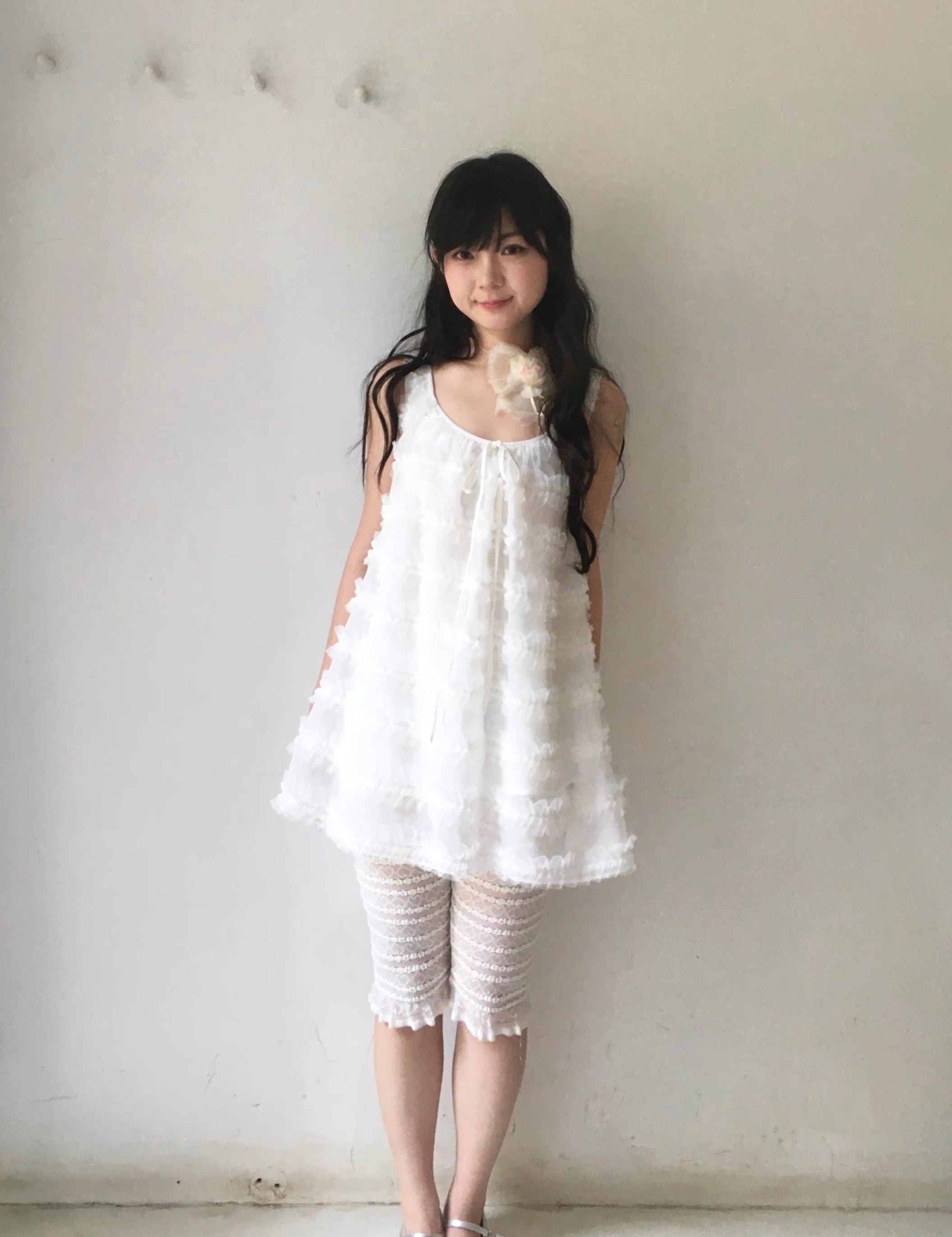 SicAstra Flower Diary Petal Cloud Babydoll Dress