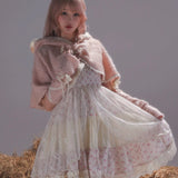 Rose Island Elf’s Cozy Little Pink Cape and Gloves Set