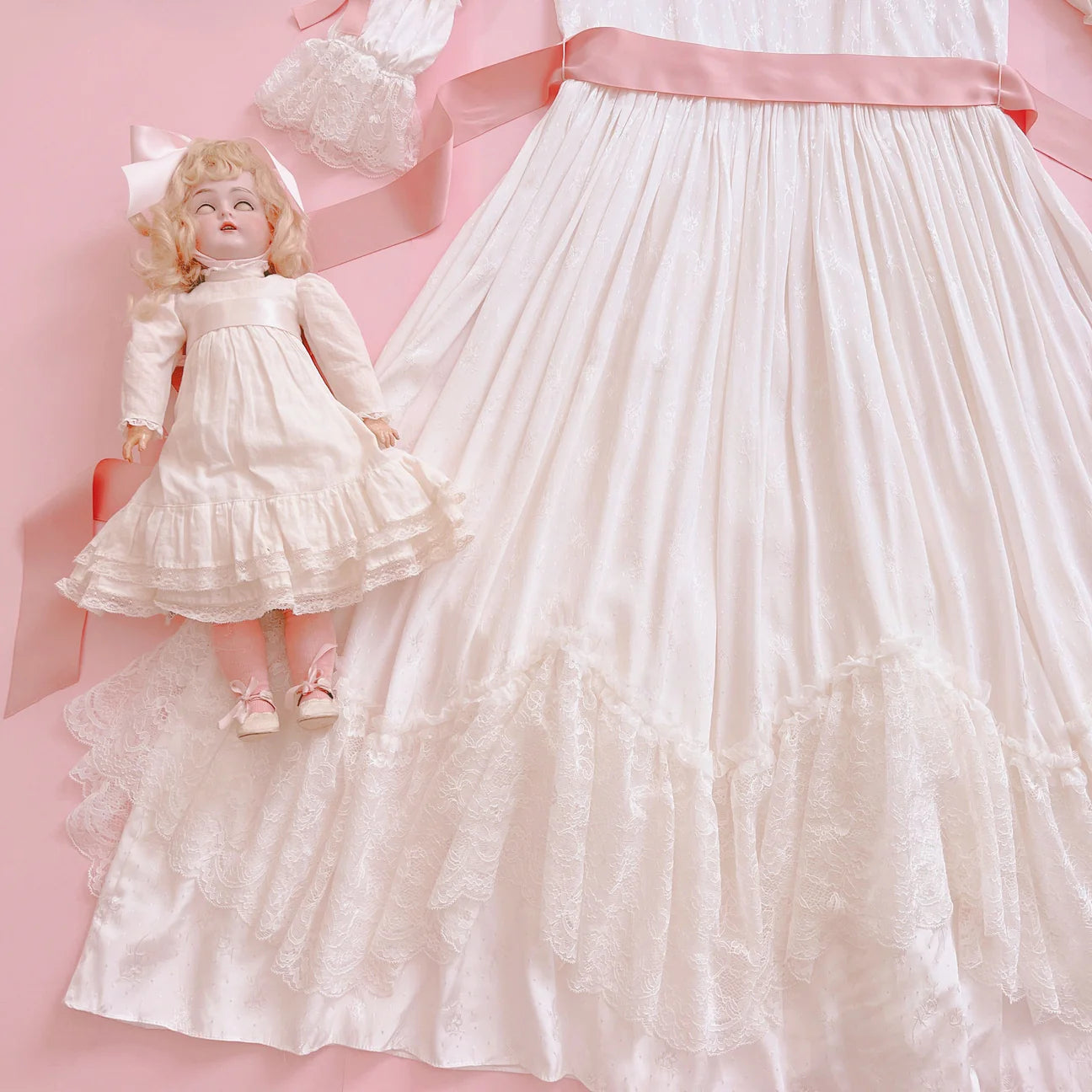 Get trendy with [Le Flacon] [Pre-order] 'French Doll' Rococo-inspired One-piece Dress -  available at Peiliee Shop. Grab yours for $219 today!