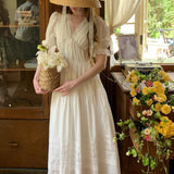 Customized Sewing Diary Handmade Whispering Meadow Cotton Dress