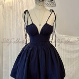 [Sold out forever — just here to be remembered ♡] Silly Solkatt Alice’s Midnight Secret Navy Dress