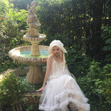 August Unicorn Cloud Ruffle Fairy Dress