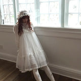 August Unicorn Edwardian Fairy Doll Silk Cotton Dress