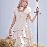 Rose Island Pink Twin Souls Princess Midi Dress