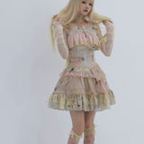 Rose Island Vintage Diary Storybook Patchwork Dress JSK