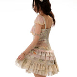 Rose Island Vintage Diary Storybook Patchwork Dress JSK