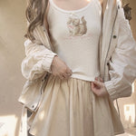 Get trendy with Doll Dream Cotton Mini Skirt with sweatshorts inside -  available at Peiliee Shop. Grab yours for $18 today!