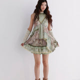 Rose Island Fairy Relic Forest Waltz Halter Top and Skirt Set