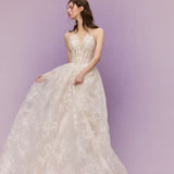 - Songe Atelier - Peach Flower Mist Wedding Bridal Dress Tailor Made
