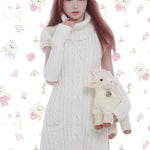 Get trendy with Rose Island Soft Snow White Princess Knitting Dress with removable collar Christmas - Dresses available at Peiliee Shop. Grab yours for $69 today!