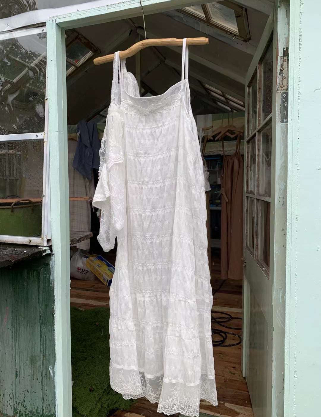 Get trendy with [Tailor Made] Lemonade In Rainy Season Handmade Cotton Dress -  available at Peiliee Shop. Grab yours for $89 today!