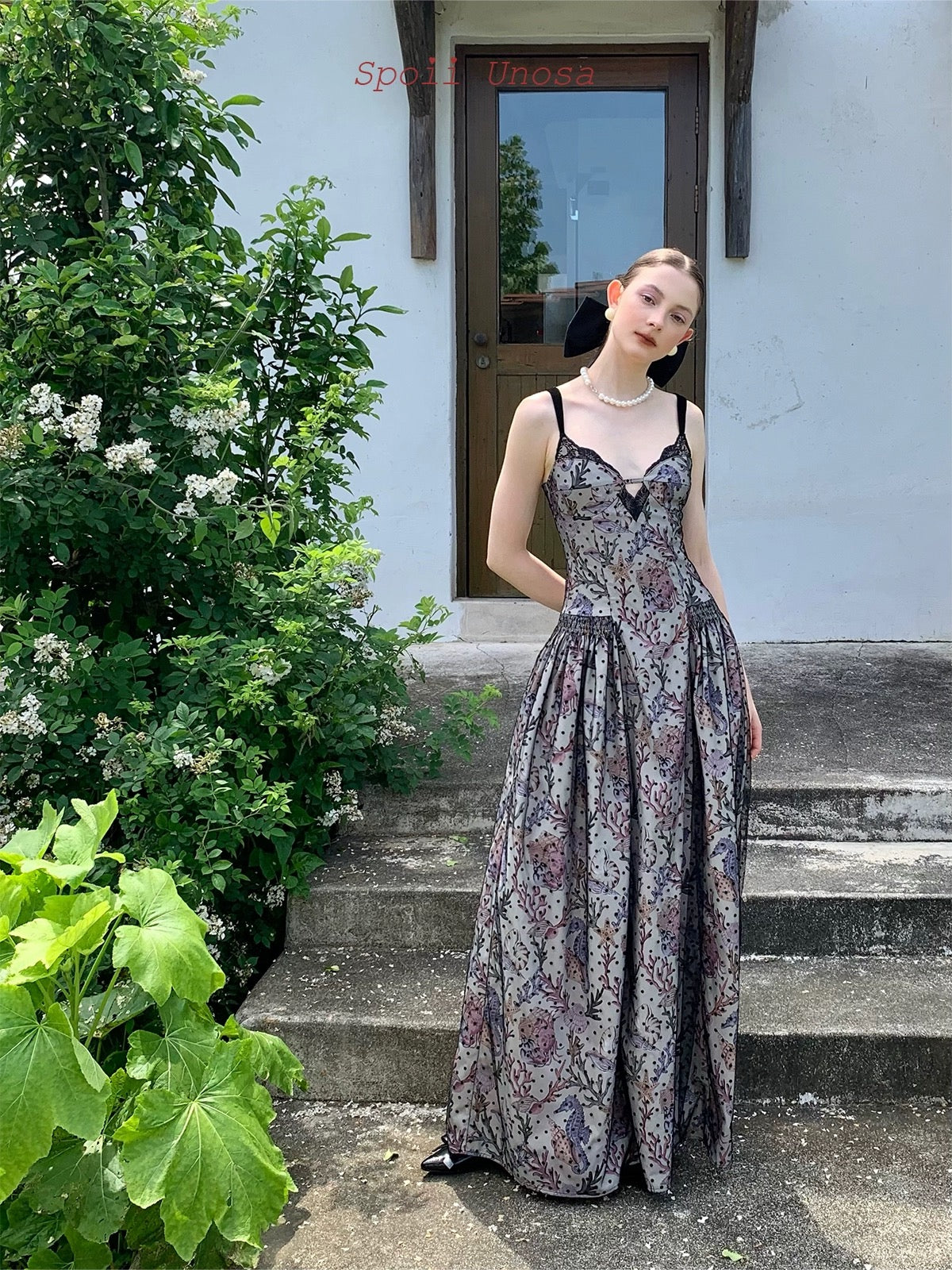 Get trendy with [SPOII UNOSA] Imperial Baroque French Lace Floral MIDI Dress Gown -  available at Peiliee Shop. Grab yours for $0.10 today!