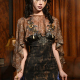Blood Supply • Blood Supply Golden Hour Baroque Embroidered Cape