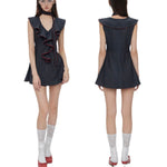 Get trendy with [Customizable] Campus Chic My First Suit Mini Dress - Dress available at Peiliee Shop. Grab yours for $49.90 today!