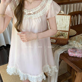 Doll’s Holiday Vintage Babydoll Mini Dress Pink