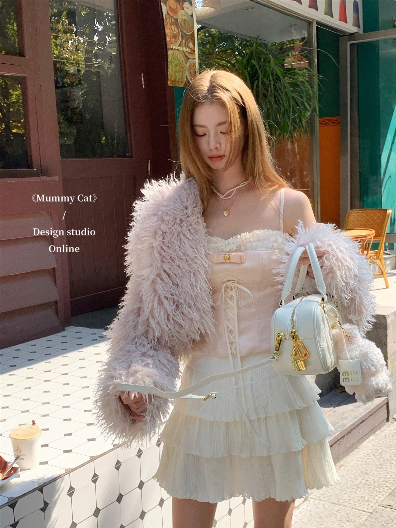 Get trendy with [Mummy Cat] Sweet Butterfly Bow Lace Camisole -  available at Peiliee Shop. Grab yours for $50 today!
