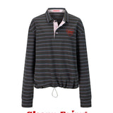 Sleepy Fairy Vintage Stripe Polo Cotton Top