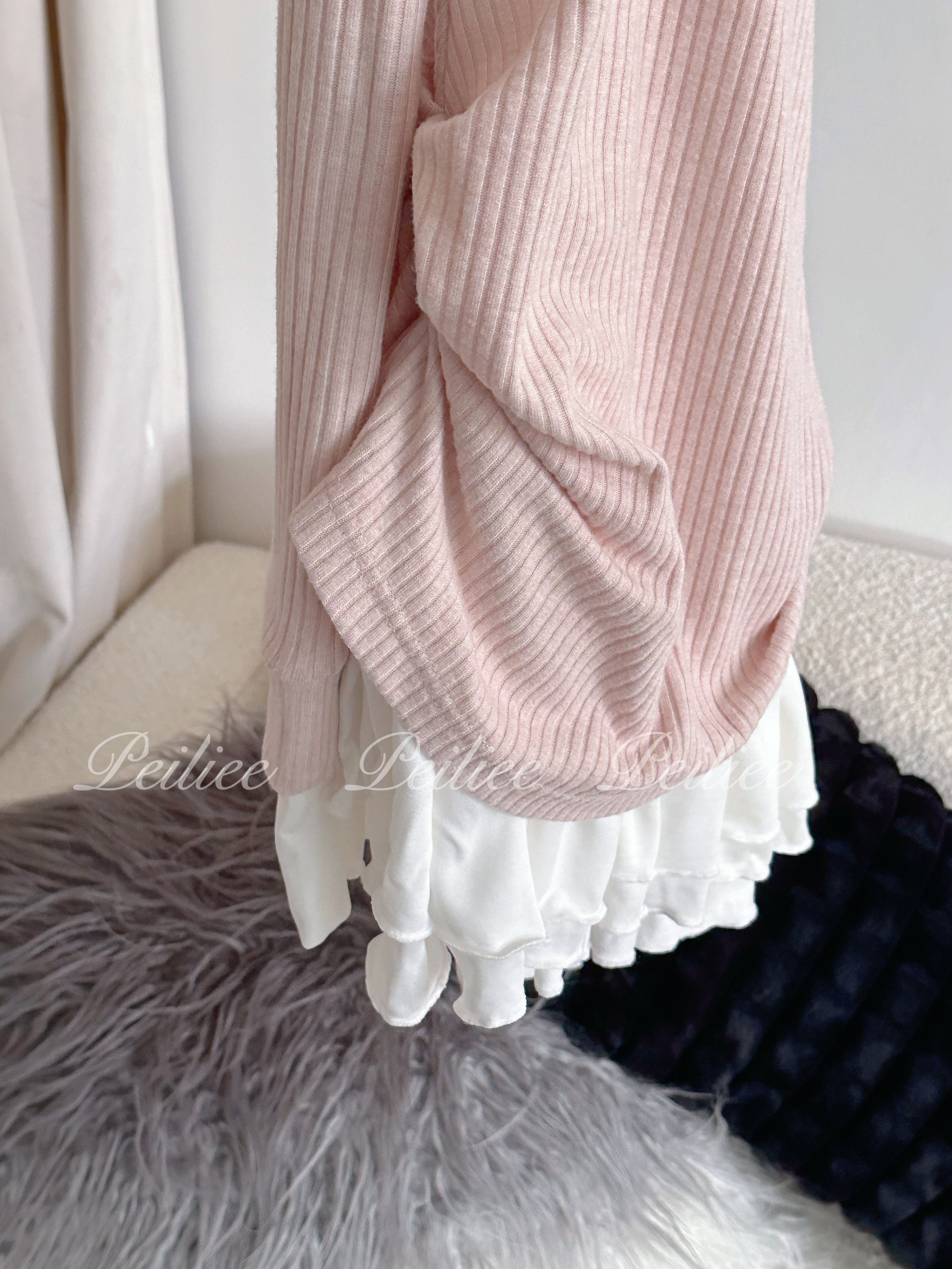 Get trendy with [Peiliee Design] Soft Girl Era 2 in 1 sweater mini dress - Apparel & Accessories available at Peiliee Shop. Grab yours for $45 today!