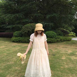 August Unicorn Swedish Summer 100% Linen Midi Dress
