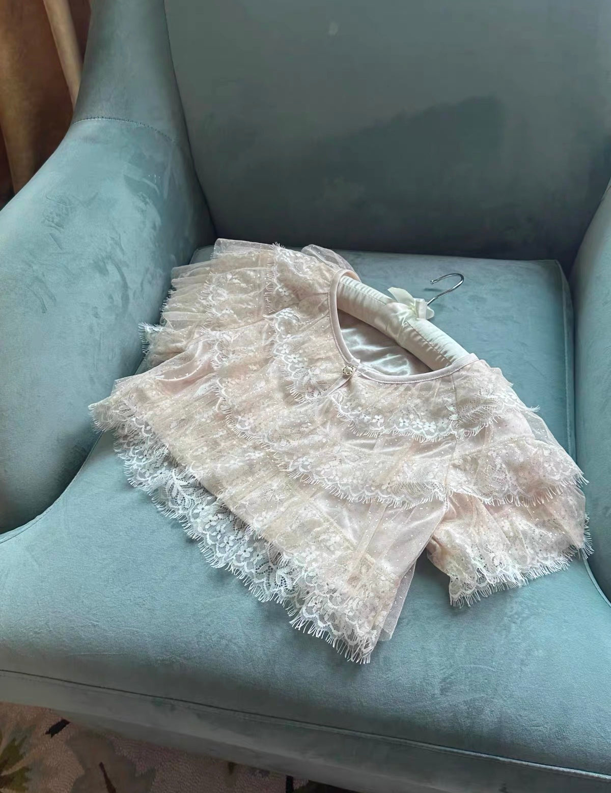 Rose Candy Summer Rose Cottage Princess Lace Cami and Mini Shawl Set