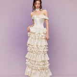 - Songe Atelier - Bourrée Ruffle Wedding Bridal Dress Tailor Made