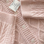 Get trendy with Angelic Sakura pink soft knitting sweater cardigan - Sweater available at Peiliee Shop. Grab yours for $25.50 today!