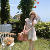 Doll’s Holiday Vintage Babydoll Mini Dress Pink