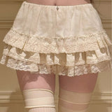 KittenClaw Vintage Lace Cross 100% Cotton Bloomers Skirt