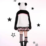 Get trendy with Evil Tooth Kawaii Panda Look Faux Fur Hoodie Coat Christmas -  available at Peiliee Shop. Grab yours for $78 today!