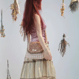 Get trendy with [Rose Island] Fairy Spirit Floral Midi Skirt -  available at Peiliee Shop. Grab yours for $34 today!