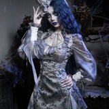 Get trendy with [Blood Supply] Corpse Bride Gothic Mini Dress - Crop Top available at Peiliee Shop. Grab yours for $49.90 today!