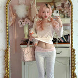 Rose Island Daisy Bow Flare Pants