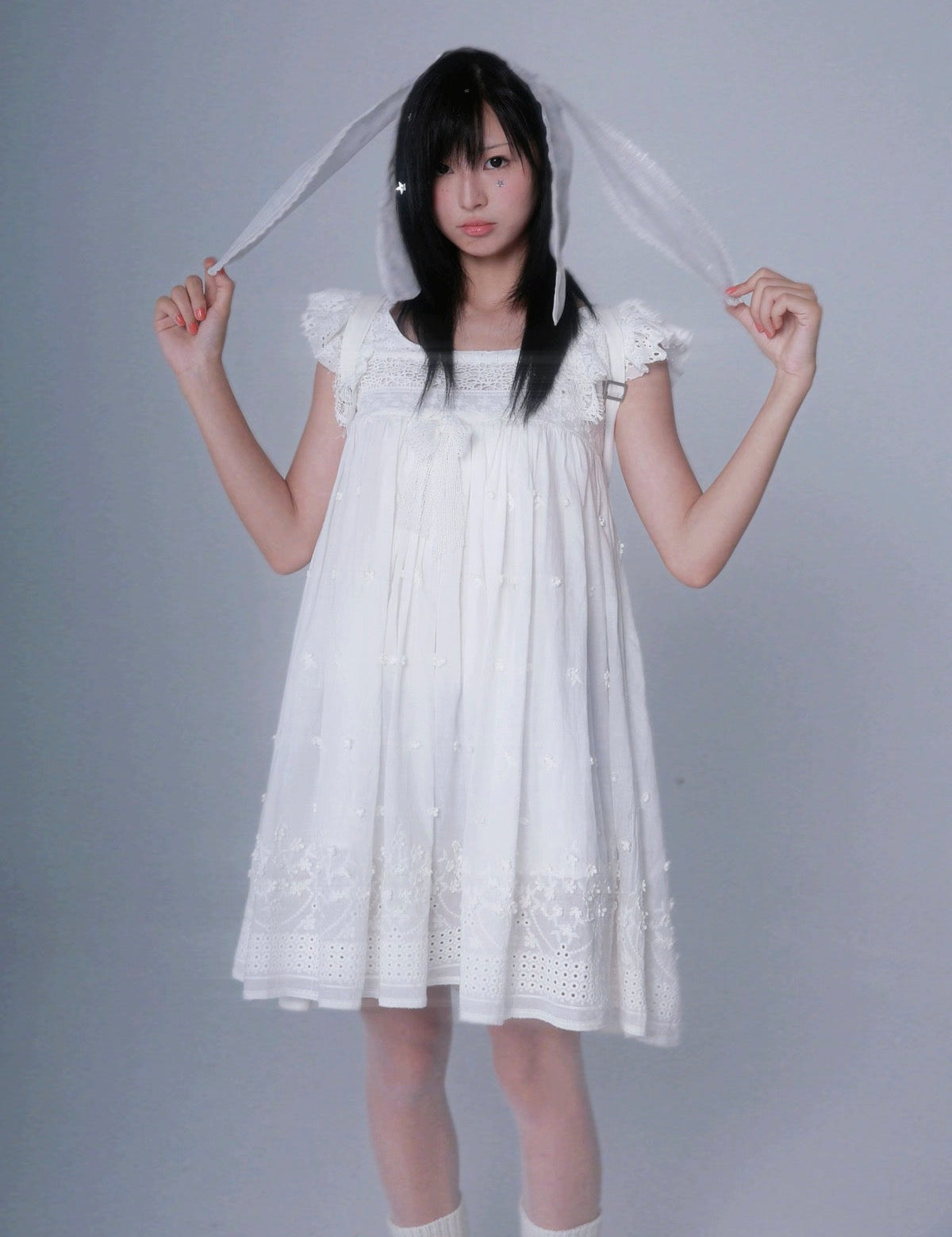 Get trendy with Angel Energy Cotton Mini Dress - Dress available at Peiliee Shop. Grab yours for $56 today!