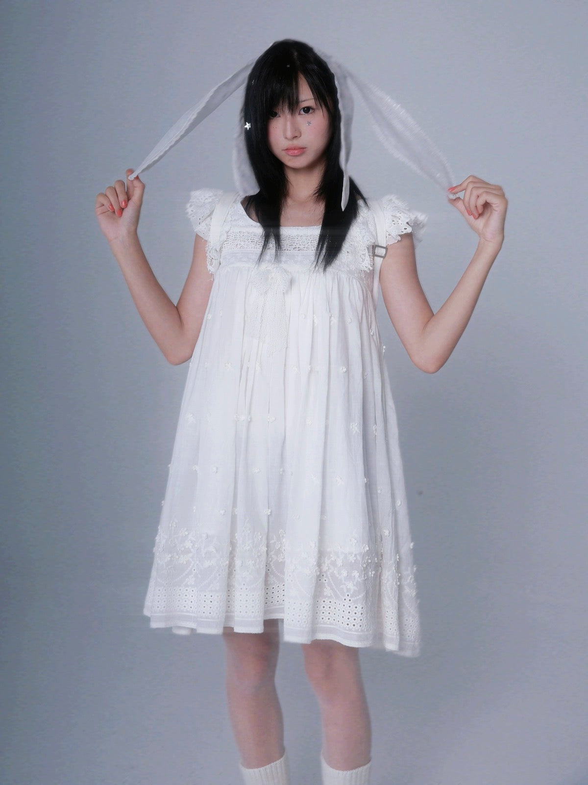 Get trendy with Angel Energy Cotton Mini Dress - Dress available at Peiliee Shop. Grab yours for $56 today!