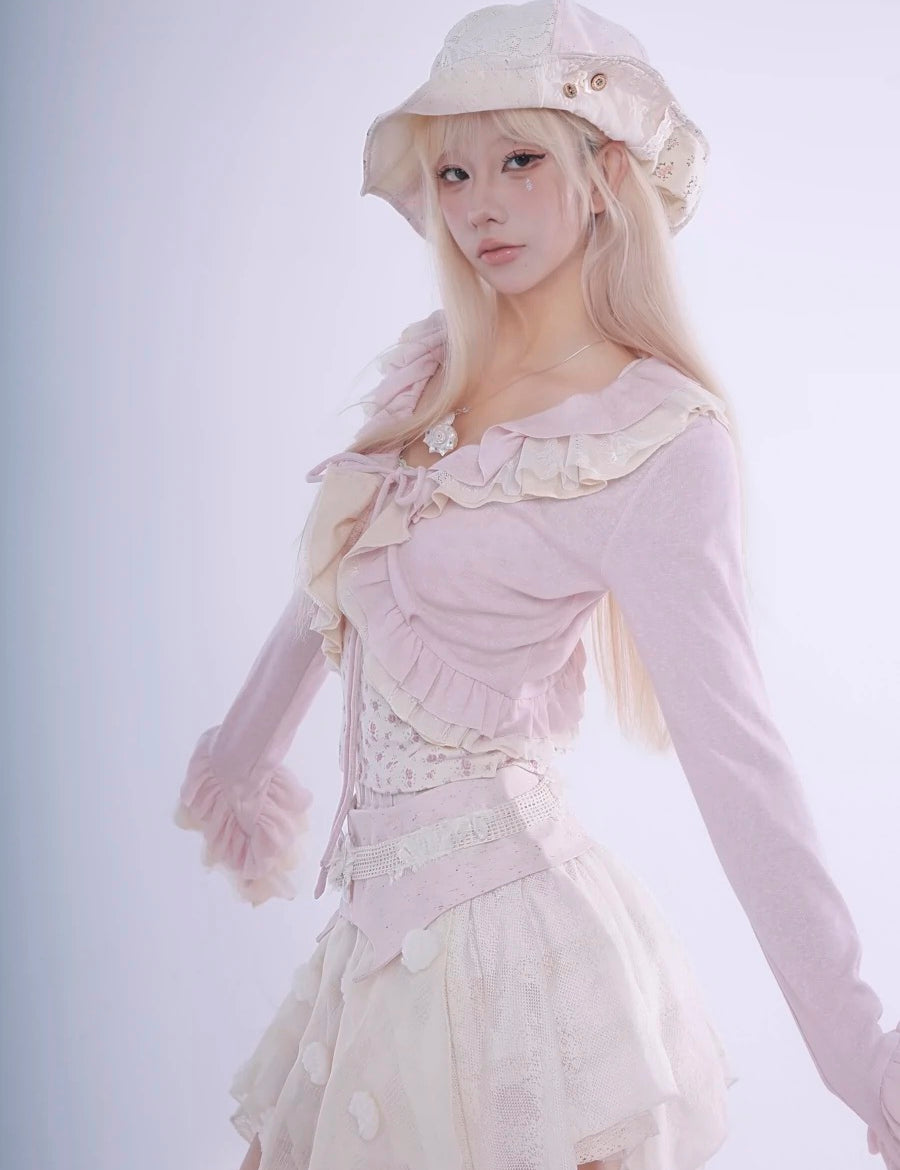 Get trendy with Rosy Dreams Flowery Cardigan -  available at Peiliee Shop. Grab yours for $42 today!