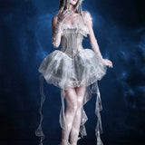 [Blood Supply] Silver Song Of Siren - Jellyfish Corset Mini Dress