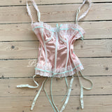 Get trendy with [Sweden] Lavender Dreams Handmade Satin Corset -  available at Peiliee Shop. Grab yours for $59.90 today!