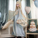 BloodSupply Happy Birthday Mousse Date Baby Blue Lace Robe