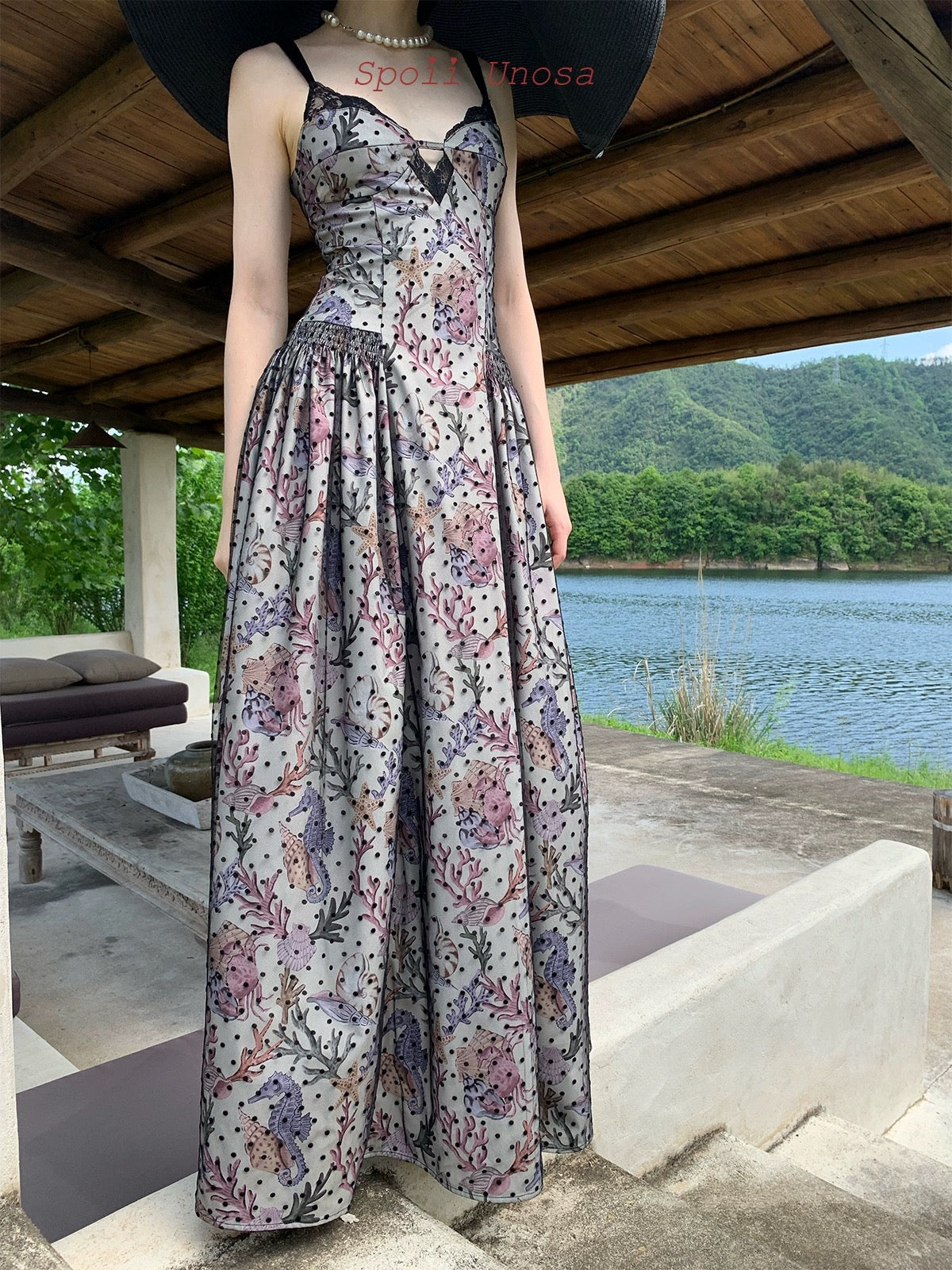 Get trendy with [SPOII UNOSA] Imperial Baroque French Lace Floral MIDI Dress Gown -  available at Peiliee Shop. Grab yours for $82 today!