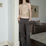 Get trendy with Her vibe is pretty jeans Flare Pants -  available at Peiliee Shop. Grab yours for $65 today!