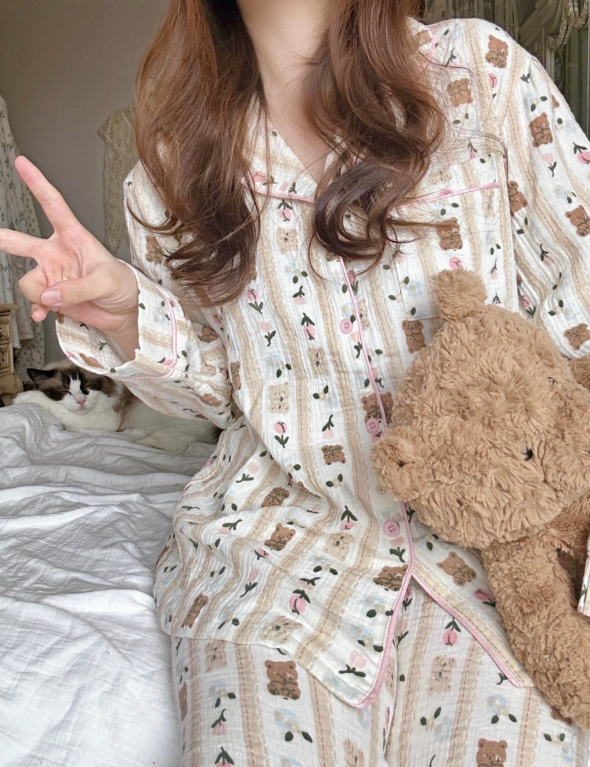 Get trendy with Teddy Dreams sleepwear pajamas set - Lingerie available at Peiliee Shop. Grab yours for $26 today!