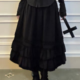 KittenClaw Dream Nocturne Lyocell and Linen Blend Shadow Skirt