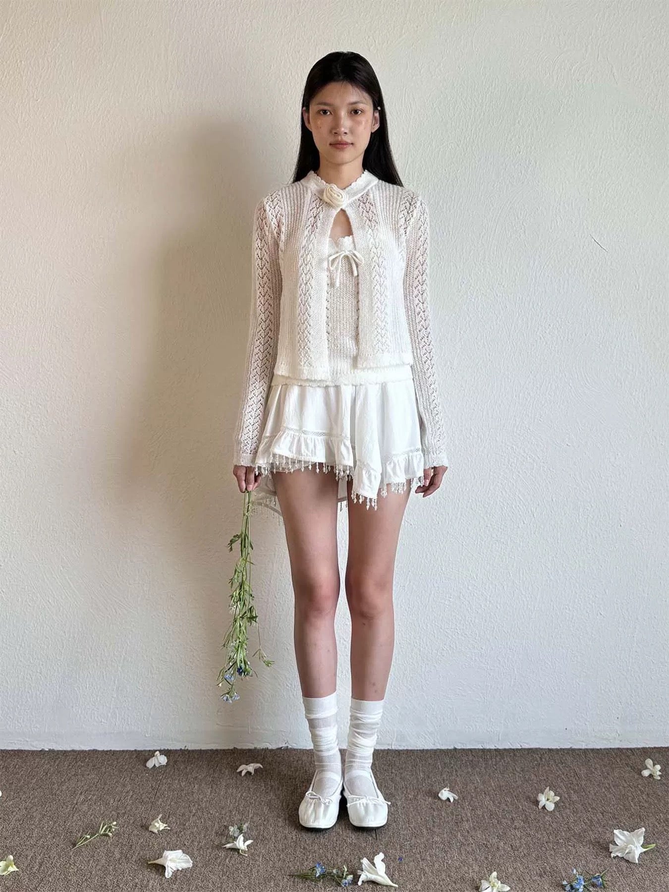 Get trendy with [Pacific Position] My Heart Is Full Of Dreams - Alpaca And Wool Sweater Set Christmas - Cardigan available at Peiliee Shop. Grab yours for $65 today!