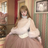 SheepKiss Swan Lake Maxi Tulle Silk Skirt