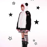 Get trendy with Evil Tooth Kawaii Panda Look Faux Fur Hoodie Coat Christmas -  available at Peiliee Shop. Grab yours for $78 today!