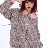 [Evil tooth] Free Me Gyaru girl leopard print hoodie